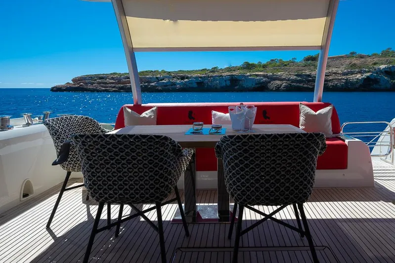  Yacht Photos Pics Luxurious 2017 Prestige 680 yacht deck with seating, ocean view, and elegant decor.