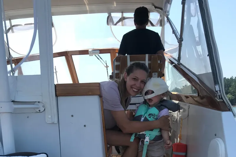  Yacht Photos Pics Family enjoying a day on a 1990 Little Harbor Express 36 boat.