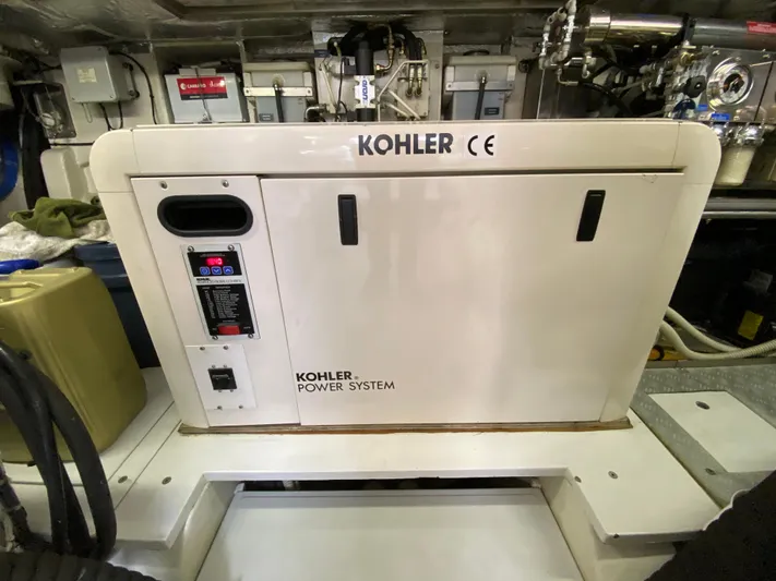Uml Yacht Photos Pics Kohler power system in 2007 Pershing 62' yacht engine room.