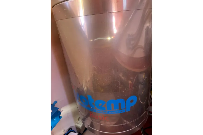 The Jonathan Shepard Yacht Photos Pics Close-up of a Rotemp Basic machine component inside a 2006 Hanse 461e model.