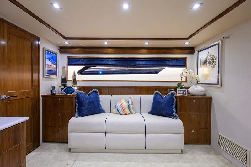 China Time Yacht Photos Pics Viking 92 CHINA TIME - Master Stateroom Seating