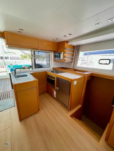 Unfettered Yacht Photos Pics Galley area