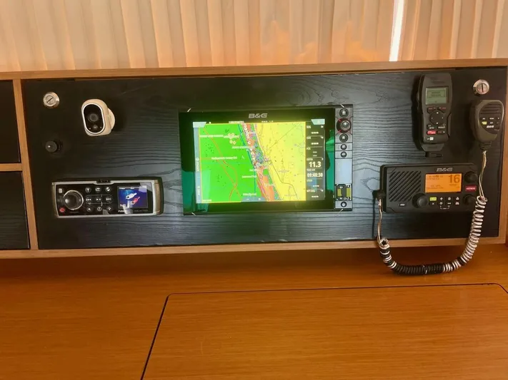 Unfettered Yacht Photos Pics Nav station instrument panel