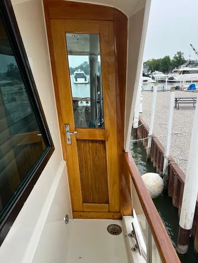 My Chanticleer Yacht Photos Pics Port aft deck door