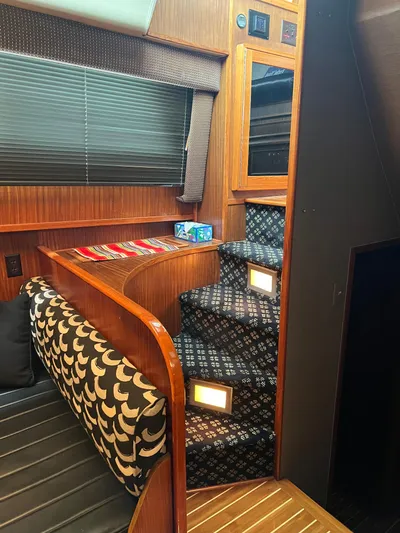 My Chanticleer Yacht Photos Pics Stairs to Pilothouse