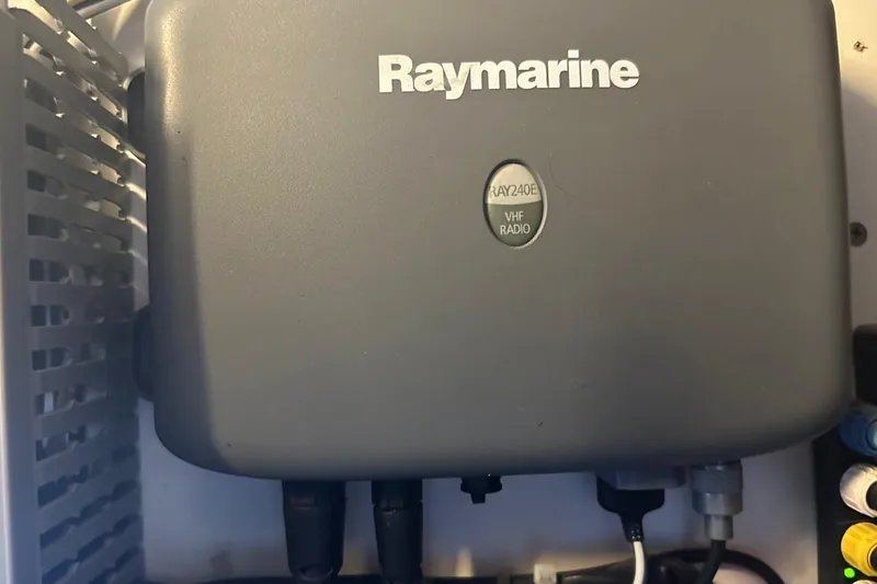  Yacht Photos Pics Raymarine VHF radio unit on a 2012 Beneteau Gran Turismo 44 yacht.