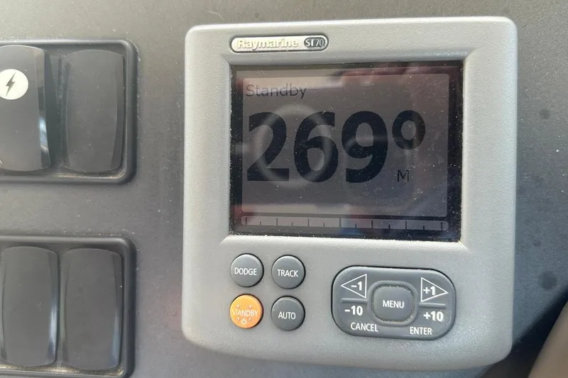  Yacht Photos Pics Raymarine ST70 display on 2012 Beneteau Gran Turismo 44 showing 269 degrees.
