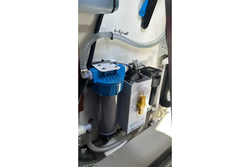  Yacht Photos Pics Water filtration system on a 2012 Beneteau Gran Turismo 44 yacht.