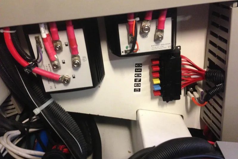  Yacht Photos Pics Electrical components inside a 2012 Beneteau Gran Turismo 44 yacht.