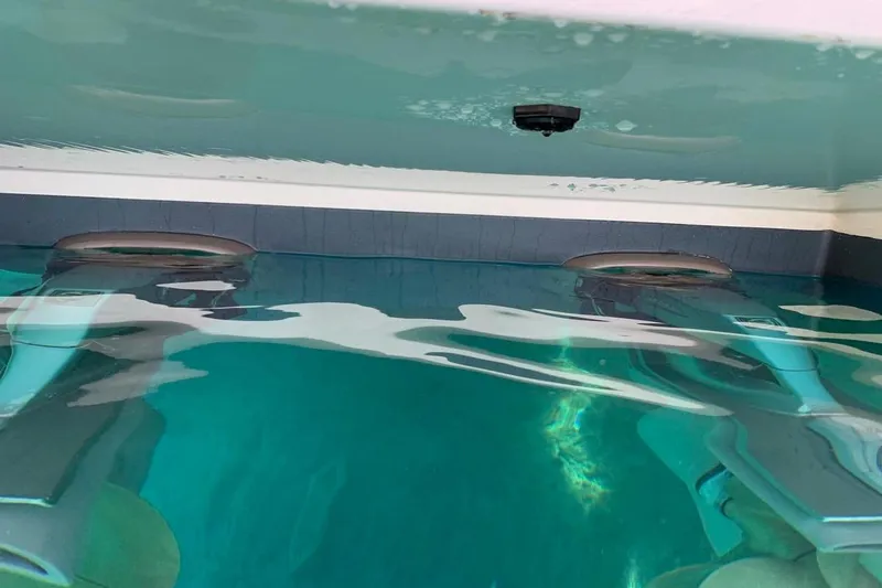  Yacht Photos Pics Underwater view of 2012 Beneteau Gran Turismo 44 propellers.