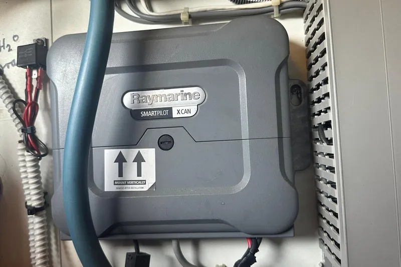  Yacht Photos Pics Raymarine SmartPilot XCAN in 2012 Beneteau Gran Turismo 44 yacht, mounted vertically.