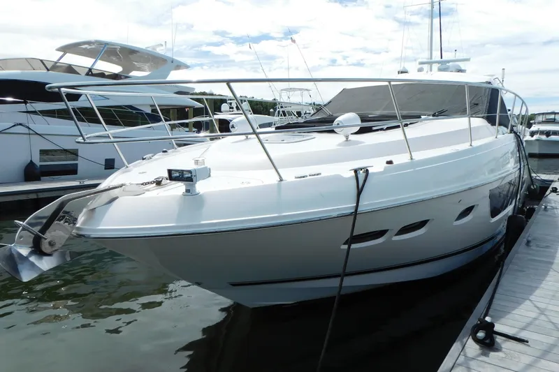  Yacht Photos Pics 2013 Sea Ray 510 Sundancer yacht docked at marina, sleek design, white exterior.