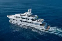 Luxurious 2004 R.B Dereli yacht cruising on open blue sea.