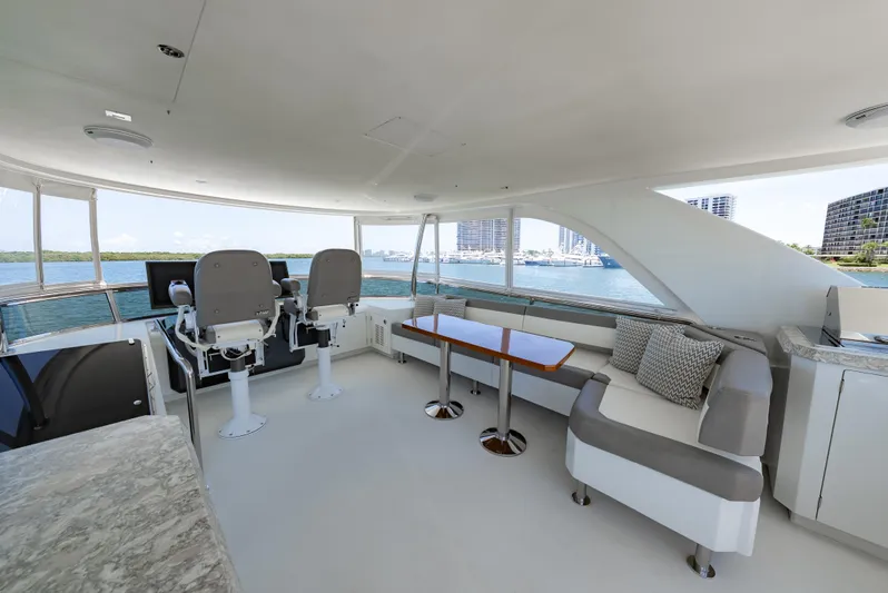 Aboat Time Yacht Photos Pics Flybridge Seating