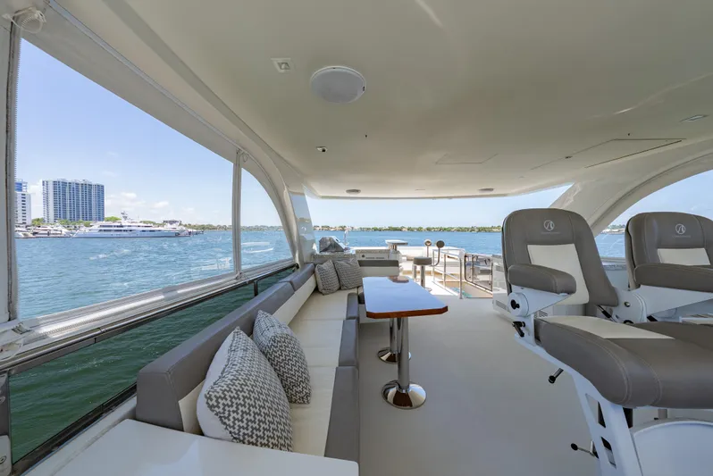 Aboat Time Yacht Photos Pics Flybridge Seating