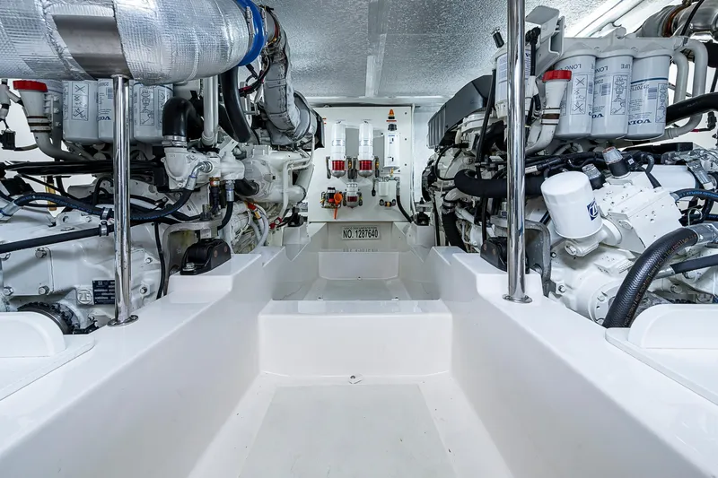 Tank Woo Yacht Photos Pics Engine room of 2018 Maritimo M54 yacht