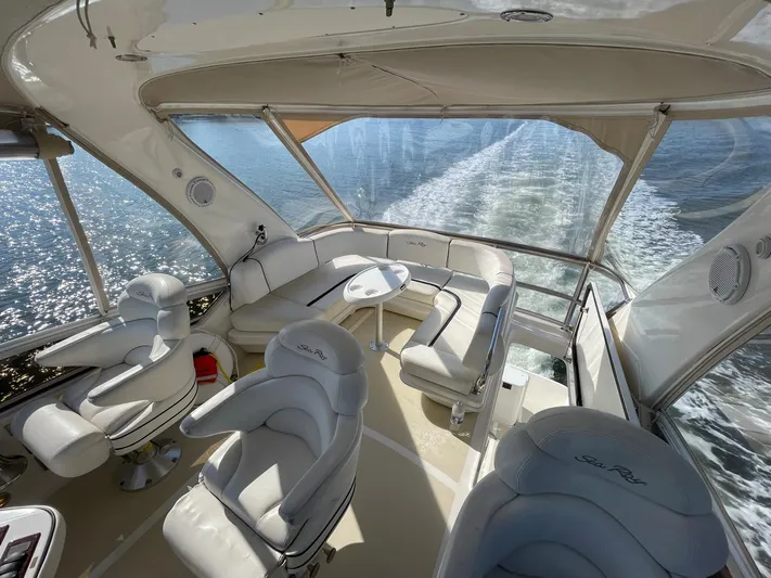 Tivoli II Yacht Photos Pics BRIDGE OVERVIEW LOOKING AFT FROM THE HELM