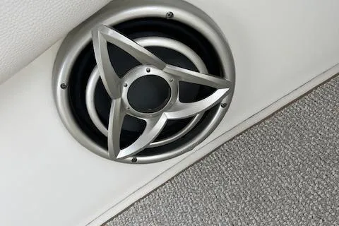 Yacht Photos Pics Speaker detail on 2008 Silverton 38 Sport Bridge boat interior.