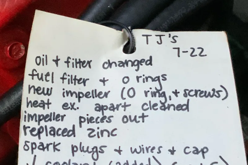 Lou Alice Yacht Photos Pics Maintenance checklist for 2000 Sea Ray Sundancer, including oil change and impeller replacement.