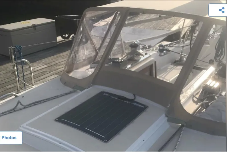 Finezza Veloce Yacht Photos Pics New dodger & solar panel