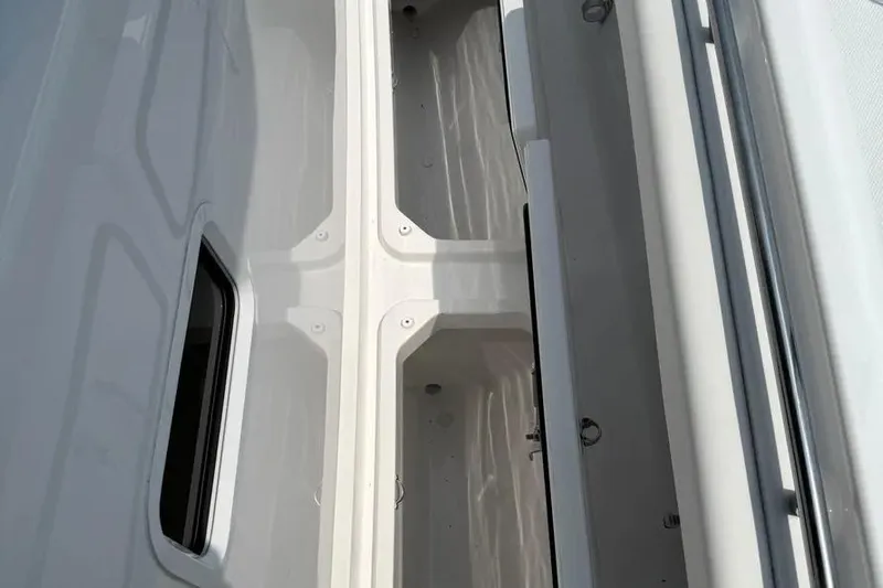  Yacht Photos Pics HCB 48 Campeon 2025 boat storage compartments, showcasing sleek design and functionality.