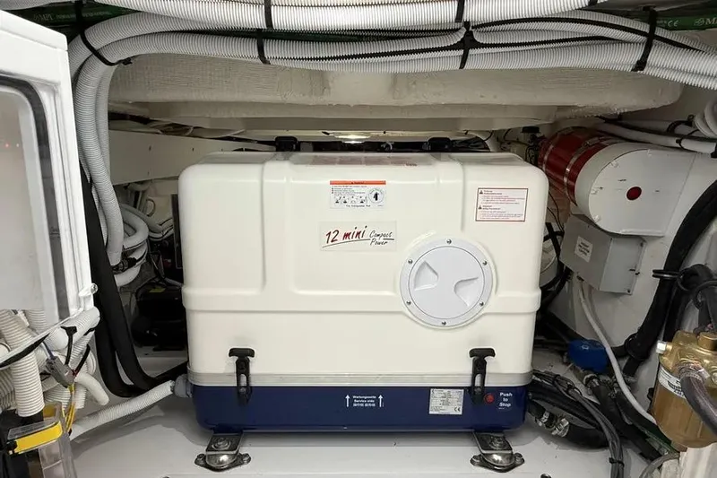  Yacht Photos Pics Engine room of 2025 HCB 48 Campeon with 12 Mini Compact Power unit.
