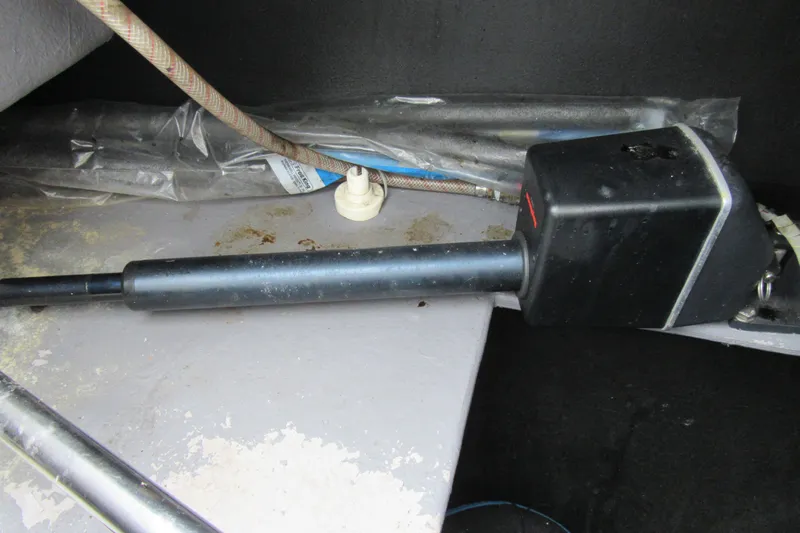 Pippin Yacht Photos Pics Autopilot actuator in a 2001 Catana 471 sailboat.