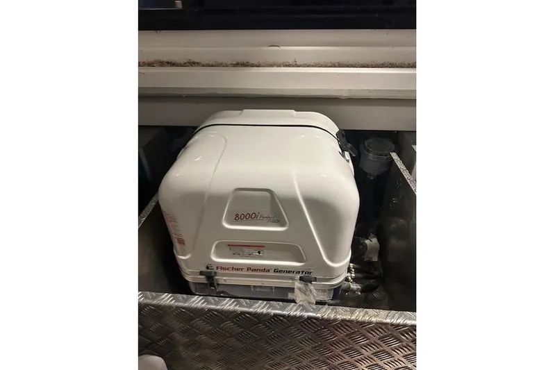  Yacht Photos Pics Fischer Panda generator in 2023 Nimbus C11 boat, compact and efficient design.