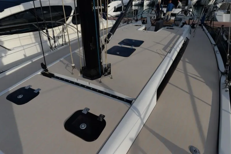  Yacht Photos Pics 2019 Solaris 50 yacht deck with sleek design and modern features.