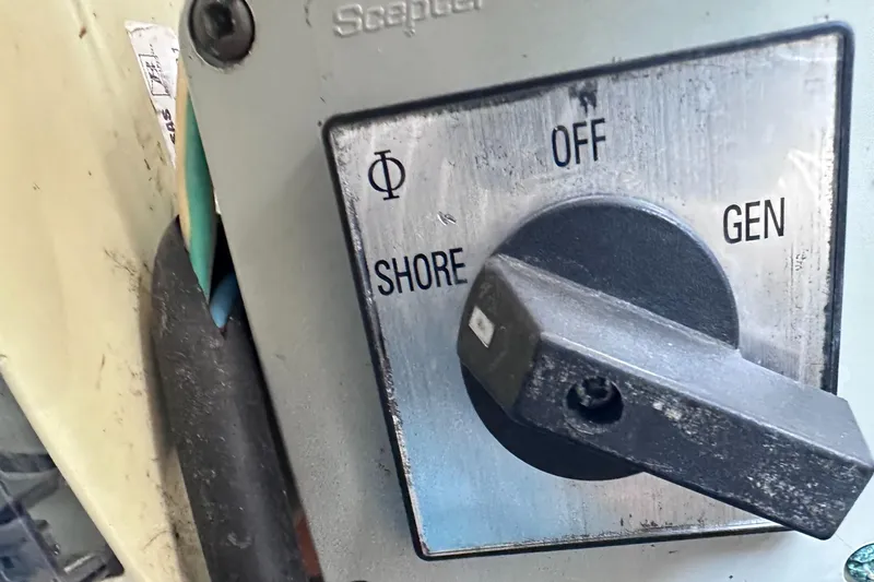 Mi Akumal Yacht Photos Pics Power switch panel on a 2011 Jeanneau Sun Odyssey 40.3 yacht.