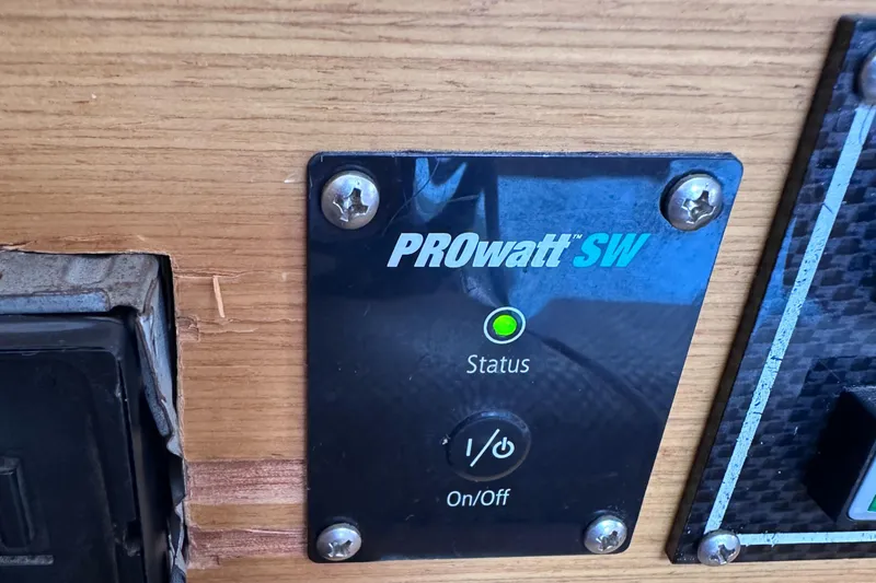 Mi Akumal Yacht Photos Pics PROwatt SW power inverter control panel on Jeanneau Sun Odyssey 40.3, 2011 model.