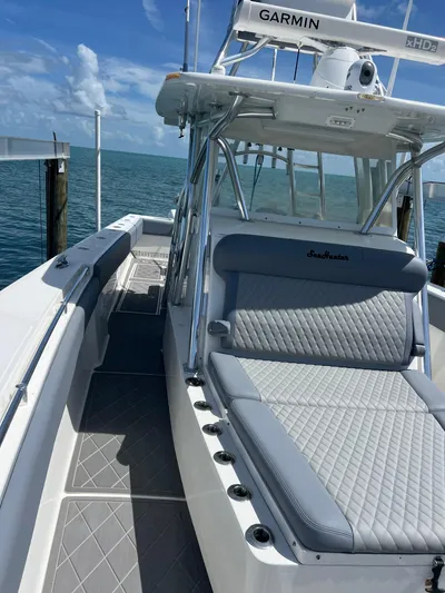  Yacht Photos Pics 2015 SeaHunter 41 Tournament boat with sleek design and spacious deck.