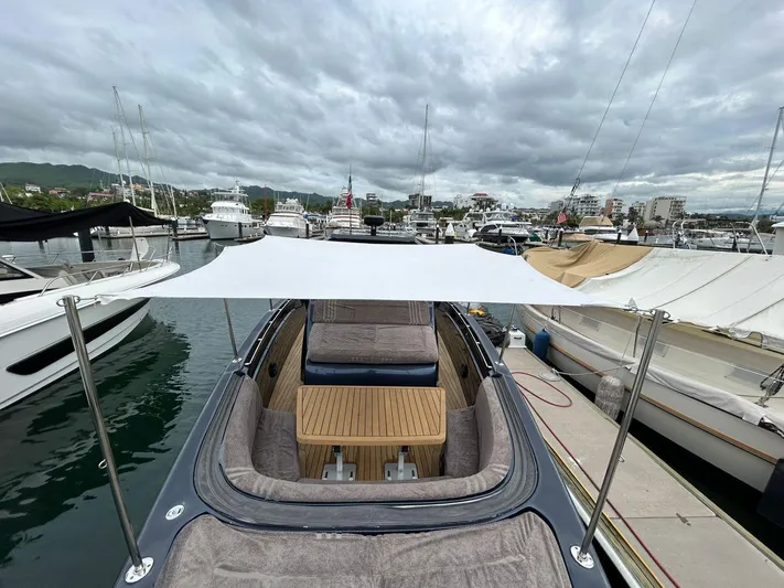 Quoq Yacht Photos Pics Luxurious 2016 Maori 50 yacht docked at marina under cloudy skies.