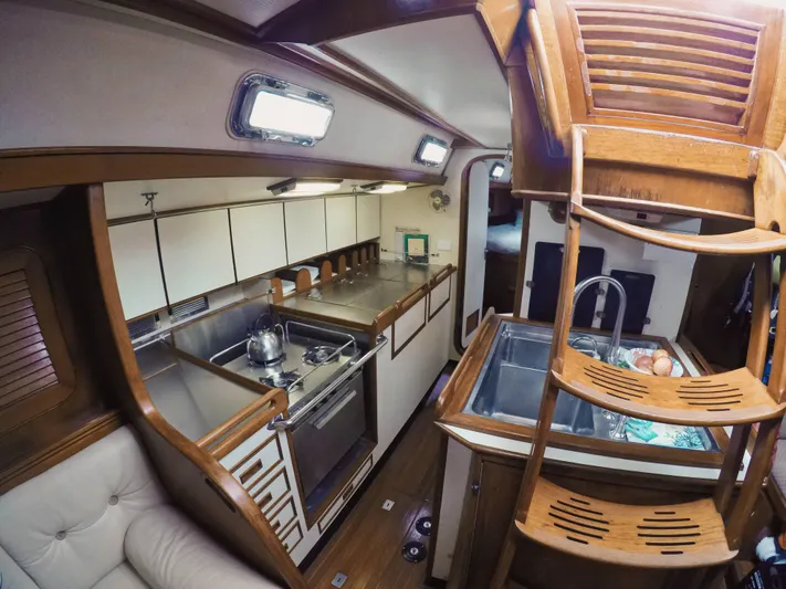 Penn Station Yacht Photos Pics Galley from Companion Way