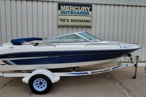 1994 Sea Ray 180 Bow Rider boat on trailer at Ted's Boatarama dealership.