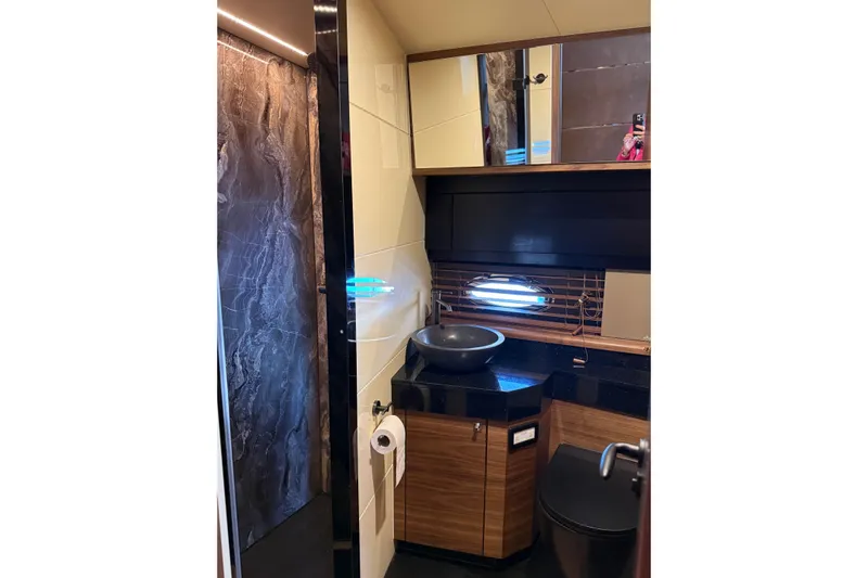  Yacht Photos Pics Luxurious bathroom in 2025 Van der Heijden Exclusive Deluxe 2000 Sportbridge yacht.