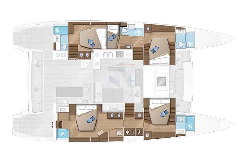 Topdog Yacht Photos Pics Lagoon 560 S2 TOP DOG - 5 ensuite cabins