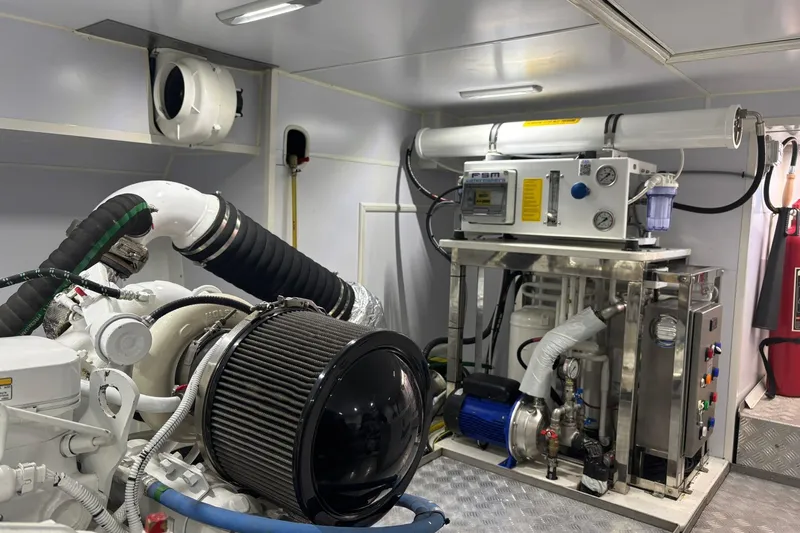  Yacht Photos Pics Engine room of 2025 KRC Yachting KRC57, featuring advanced machinery and equipment.