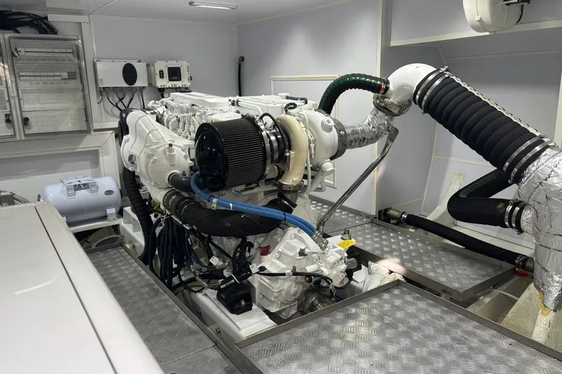  Yacht Photos Pics Engine room of 2025 KRC Yachting KRC57, featuring advanced marine engine and equipment.