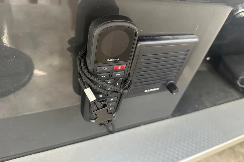 Three Bears Yacht Photos Pics Garmin marine radio on Fairline Targa 58 yacht, 2012 model.