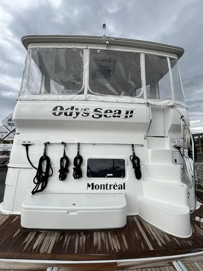 Odyssea II Yacht Photos Pics 2009 Carver 46 Motor Yacht, "Ody's Sea II," docked in Montréal.