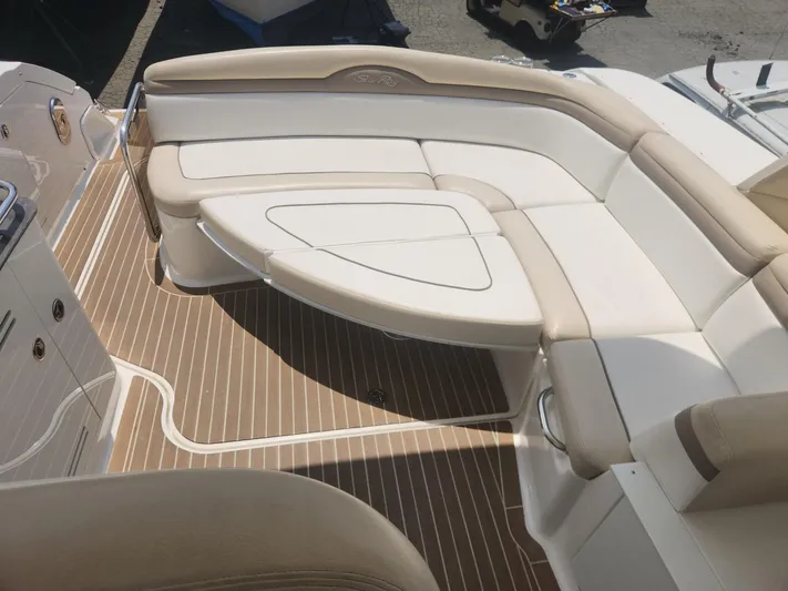  Yacht Photos Pics Luxurious seating area on 2013 Sea Ray 370 Sundancer yacht with elegant design.