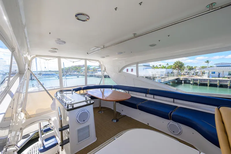 Aye Roller Yacht Photos Pics Neptunus 62 AYE ROLLER - Flybridge Seating & Table