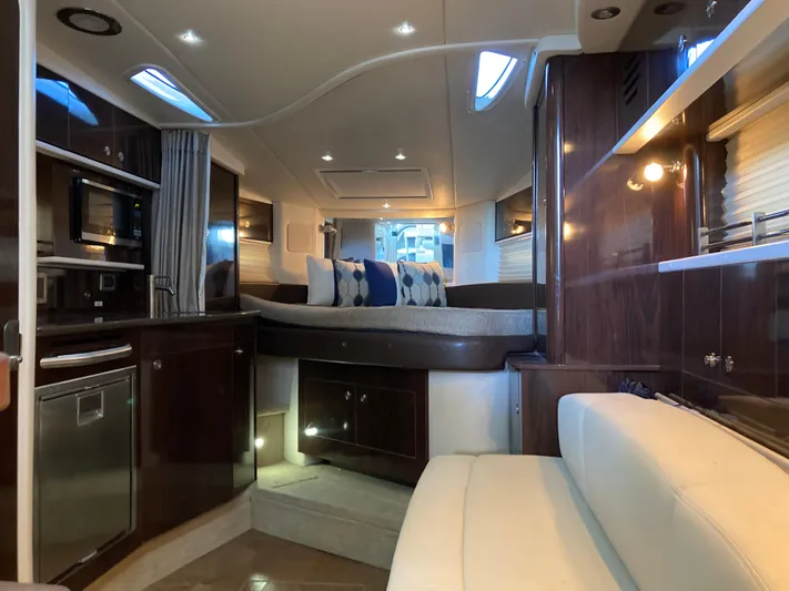  Yacht Photos Pics Luxurious interior of 2016 Sea Ray 330 Sundancer yacht with modern amenities.