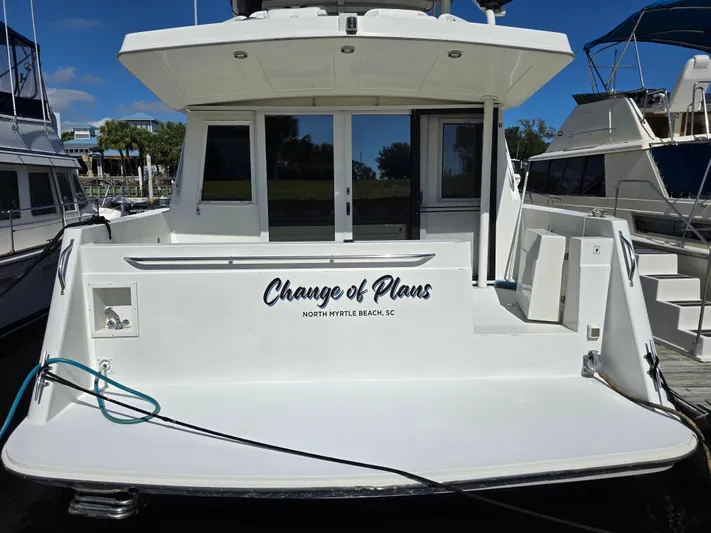  Yacht Photos Pics 1997 Navigator 5000 Classic yacht docked, named "Change of Plans," North Myrtle Beach, SC.