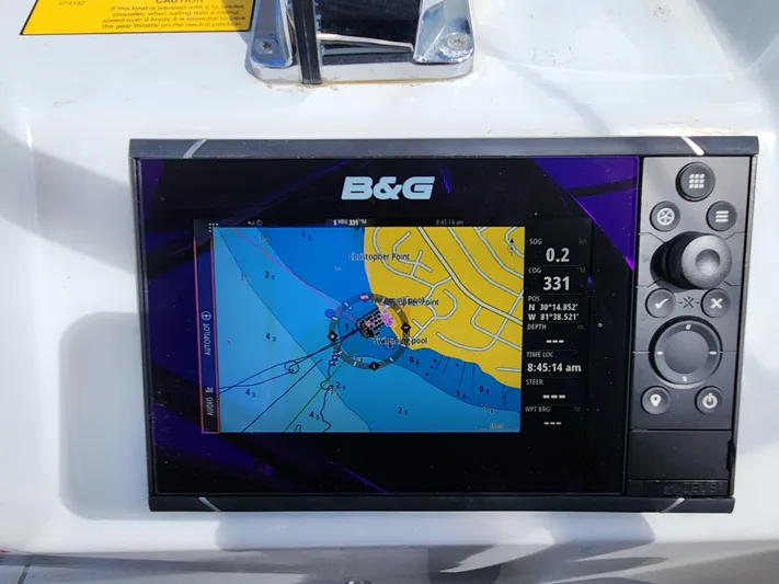 Just A Sign Yacht Photos Pics B&G navigation system on 2022 Beneteau Oceanis 40.1 sailboat.