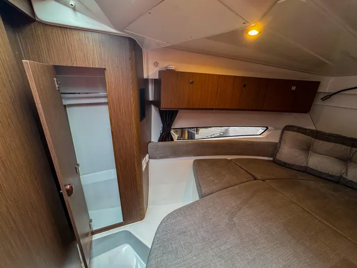 Sterling Lady Ix Yacht Photos Pics 2024 Beneteau Antares 9 Forward Stateroom Storage