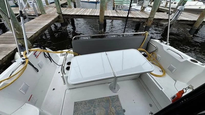 Sterling Lady Ix Yacht Photos Pics 2024 Beneteau Antares 9 Aft Sundeck Seating