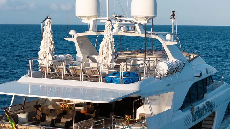 Benetti Classic Yacht Photos Pics Luxurious 2008 Benetti Classic yacht on open sea, featuring spacious deck and modern amenities.