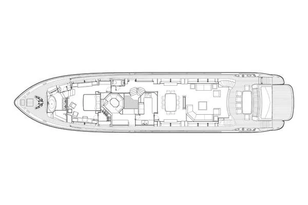 Frivolous Yacht Photos Pics Manufacturer Provided Image: Main Deck Layout
